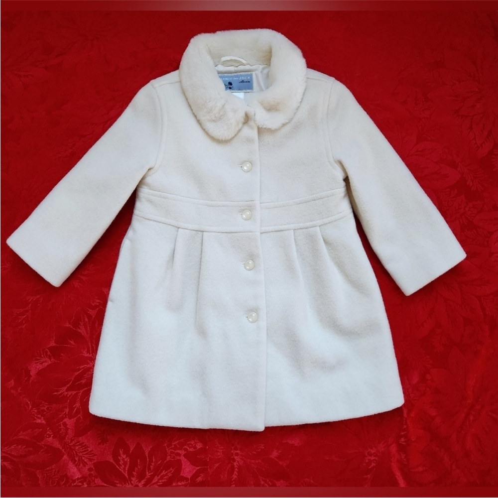 Ivory Janie and Jack dress coat size 18-24 month